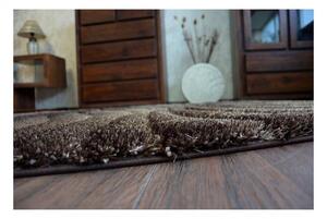 Luxusný kusový koberec Shaggy Cory hnedý 80x150 80x150cm