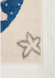 Detský kusový koberec Vesmír modrý 140x200cm