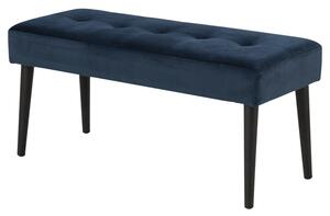 Jedálenská lavica Gwen (modrá, 95x45x38 cm)