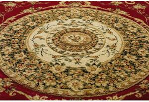 Kusový koberec klasický vzor 3 bordó ovál 200x300cm