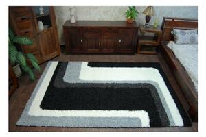 Kusový koberec Shaggy Avis čierny 160x220cm