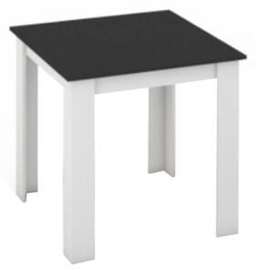 Jedálenský stôl Plat (štvorec) (pre 4 osoby) (biela + čierna). Vlastná spoľahlivá doprava až k Vám domov. 794794