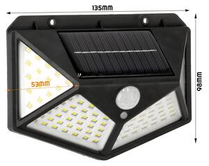 BERGE LED solárna lampa s pohybovým senzorom TANGER 4W