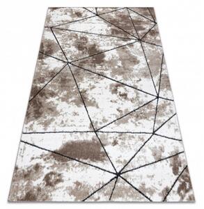 Kusový koberec Polygons hnedý 80x150cm