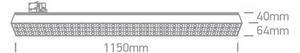ONE Light Lištové svietidlo Ranzi 2 65170BT/W/C LED 60W, 5400 LM, 4000K