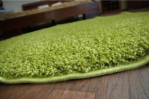 Kusový koberec Shaggy Roy zelený kruh 100cm