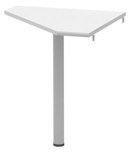 Rohový stolík Hansa 2 NEW 06 (biela + kov). Vlastná spoľahlivá doprava až k Vám domov. 1028691