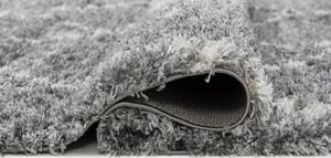 Kusový koberec shaggy Karo sivý 140x200cm