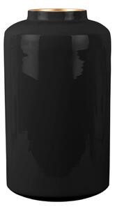Čierna smaltovaná váza PT LIVING Grand, výška 33 cm