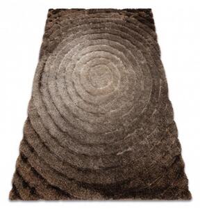 Luxusný kusový koberec shaggy Flimo hnedý 120x160cm