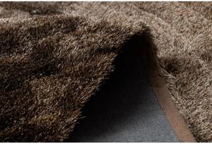 Luxusný kusový koberec shaggy Flimo hnedý 80x150cm