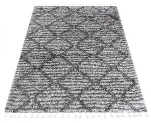 Kusový koberec shaggy Atika sivý 80x150cm