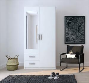 Šatníková skriňa RAVENA 2D2S Biela