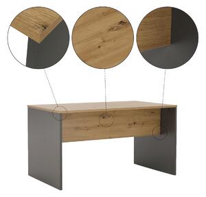 Písací stôl Hamila NEW TYP 11 (grafit + dub artisan). Vlastná spoľahlivá doprava až k Vám domov. 1028769