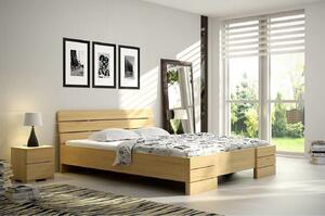 Drevko Masívna posteľ Sandemo High z borovice - biela Rozmer postele: 90 x 200 cm
