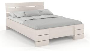 Drevko Masívna posteľ Sandemo High z borovice - biela Rozmer postele: 90 x 200 cm