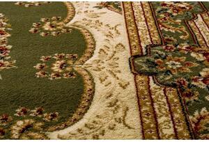 Kusový koberec klasický vzor zelený ovál 70x140cm