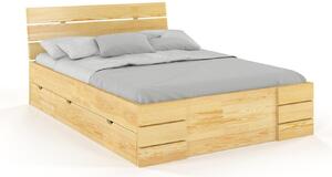 Manželská posteľ 180 cm Naturlig Lorenskog High Drawers (borovica). Vlastná spoľahlivá doprava až k Vám domov. 800289