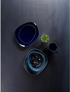 Tmavomodrý porcelánový tanier Villeroy & Boch Like Organic, 28 cm