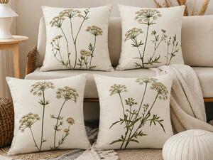 XPOSE® Set obliečok na vankúš BYLINKOVÉ KVARTETO 43x43 cm - set 4ks