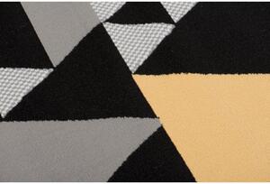 Kusový koberec PP Rico čiernožltý 140x200cm