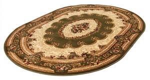 Kusový koberec klasický vzor zelený ovál 200x300cm