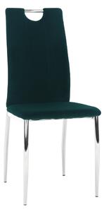 Jedálenská stolička Don Juan NEW (smaragdová + chróm). Vlastná spoľahlivá doprava až k Vám domov. 1028866