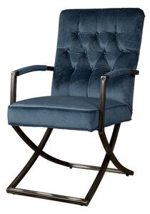 MOOD SELECTION Luton stolička s podrúčkami, modrá