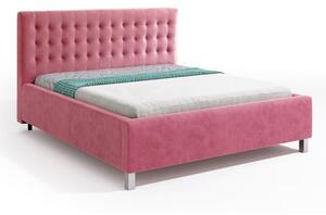 Čalúnená posteľ Adore 180x200, ružová