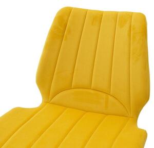 Jedálenská stolička Stacy čierna, žltá