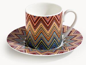 Šálky na kávu's podšálkami z čínskeho porcelánu Jarris, 2 ks