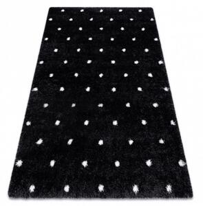 Kusový koberec shaggy Dots antracitový 80x150cm