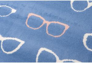 Kusový koberec PP Okuliare modrý 120x170cm
