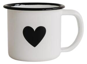 Smaltovaný hrnček na espresso Heart 70 ml