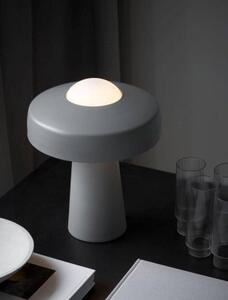 NORDLUX Minimalistická stolní lampička Nordlux Time - šedá, bílý kabel