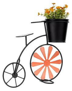 Retro kvetináč v tvare bicykla Esca (bordová + čierna). Vlastná spoľahlivá doprava až k Vám domov. 1028843