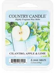 Country Candle Cilantro, Apple & Lime vosk do aromalampy 64 g