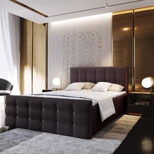 GLAMOUR MANŽELSKÁ POSTEĽ 180X200 + TOPPER VISCO + ÚLOŽNÝ PRIESTOR + KRYŠTÁLIKY SOFT 66