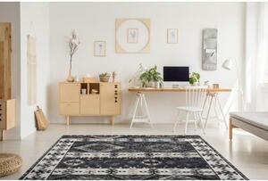 Kusový koberec Umberto sivočierný 80x150cm