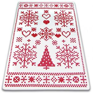 Kusový koberec Vianoce krémový 80x150cm