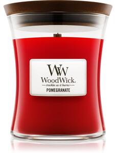 Woodwick Pomegranate vonná sviečka s dreveným knotom 275 g