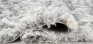 Kusový koberec shaggy Tizoc sivý atyp 70x200cm