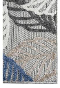 Kusový koberec Listy sivý 120x170cm