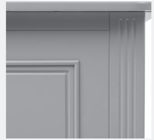 Šatníková skriňa INES 2-dverová | vysoká Farba: Sivá