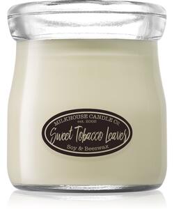 Milkhouse Candle Co. Creamery Sweet Tobacco Leaves vonná sviečka Cream Jar 142 g