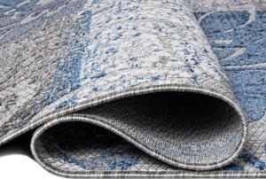Kusový koberec Veľký kvet modrosivý 80x150cm