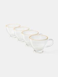 Sinsay - Sklenené hrnčeky 4 pack - clear