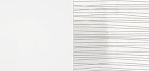 ArtMadex Šatníková skriňa Lux stripes Farba: Biela / čierny stripes