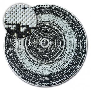 Kusový koberec Valon čierny kruh 120cm