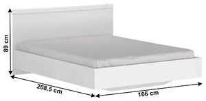 Manželská posteľ 160 cm Lafer (biela). Vlastná spoľahlivá doprava až k Vám domov. 1034089